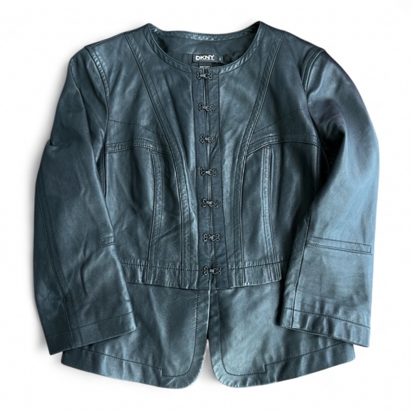 DKNY Donna Karan New York Lamb Leather Jacket | Size 2 - Picture 5 of 9